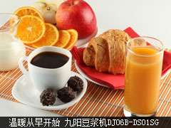 温暖从早开始 九阳豆浆机DJ06B-DS01SG