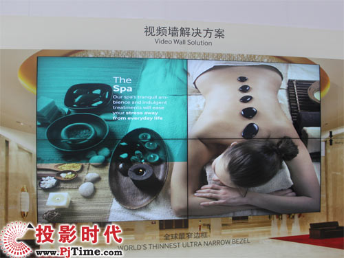 三星推出全球拼缝最窄液晶拼接墙