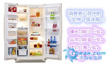 消费者心目中的“女神”级冰箱：噱头功能少一些，实用功能多一些，性价比高一些，品牌可靠一些（图）