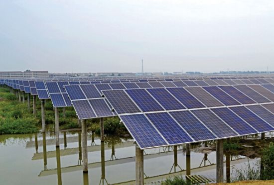 日本福岛县大熊町建成大型太阳能发电站