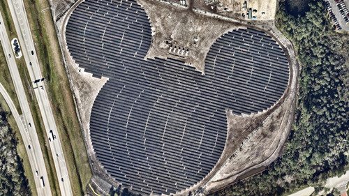 美佛州现最大“米老鼠” 原是太阳能发电厂 