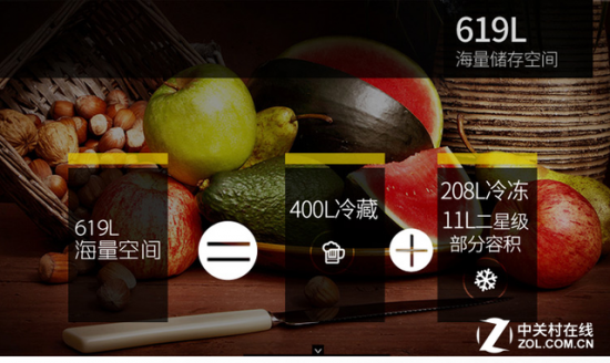 大无止境 海信风冷冰箱帮您容纳海量食材