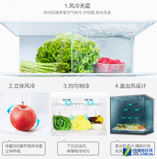 风冷无霜保鲜更出众 TCL冰箱京东再掀低价