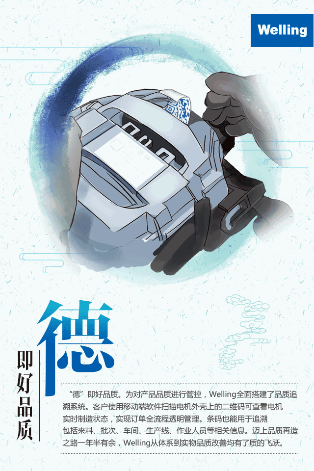Welling:炼“五好”内功,强电机“实功”