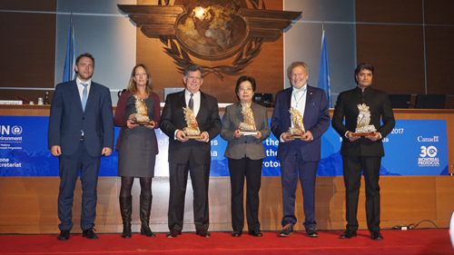 中国家用电器协会荣获“保护臭氧层合作伙伴奖”