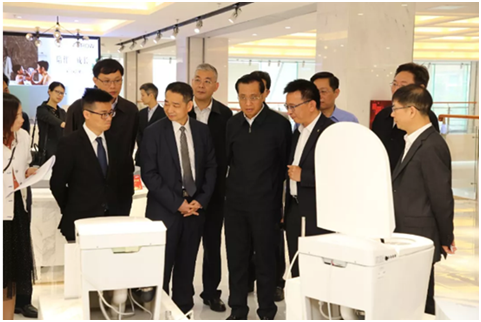 广东省副省长陈良贤等一行领导莅临箭牌卫浴调研