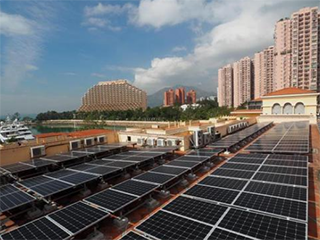 天台装太阳能光伏系统 香港每年可产8.8亿度电