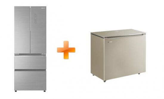 澳柯玛鲜净系列法式五门冰箱bcd-451wpgxi,家用风冷无霜冷柜bc/bd