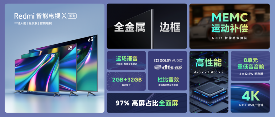 618提前嗨,到手价1699元!Redmi智能电视X系列新品上市首次开售 618提前嗨,到手价1699元!Redmi智能电视X系列新品上市首次开售