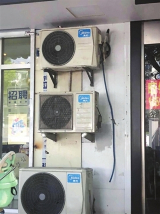 空调外机这样安装很危险
