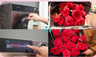 海信洗衣机在机筒里养了一个“玫瑰花园”，你信吗？