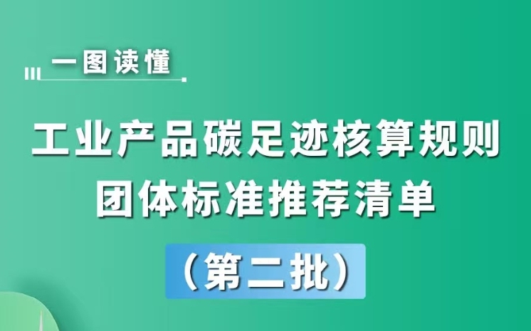 一图读懂《工业产品碳足迹核算规则团体标准推荐清单（第二批）》