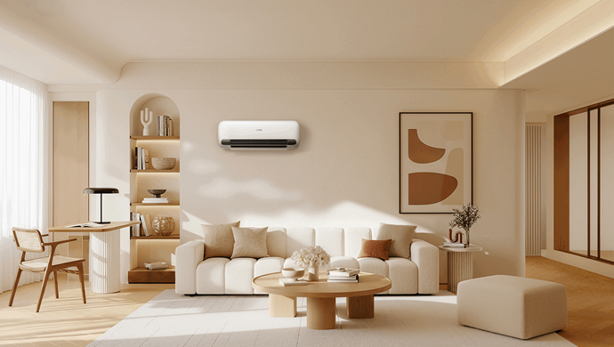 空调界的颜值与实力担当！小吉复古双出风空调，告别直吹还超省电