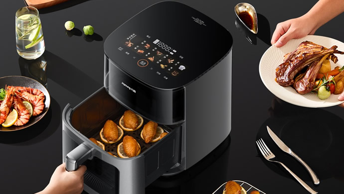 九阳变频焱烤空气炸锅 V8 大容量还能双层同烹