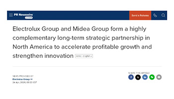 美的集团与伊莱克斯再次携手，为并购铺路？